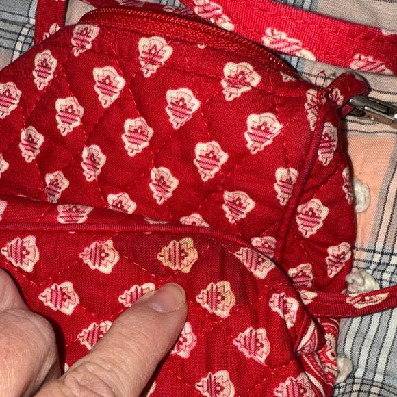 Vera Bradley Red Patterned Crossbody Bag - Picture 10 of 11
